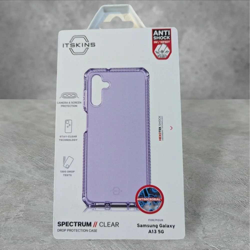 Itskins Spectrum Clear Case for Samsung Galaxy‎ A13 5G Purple See Description W3